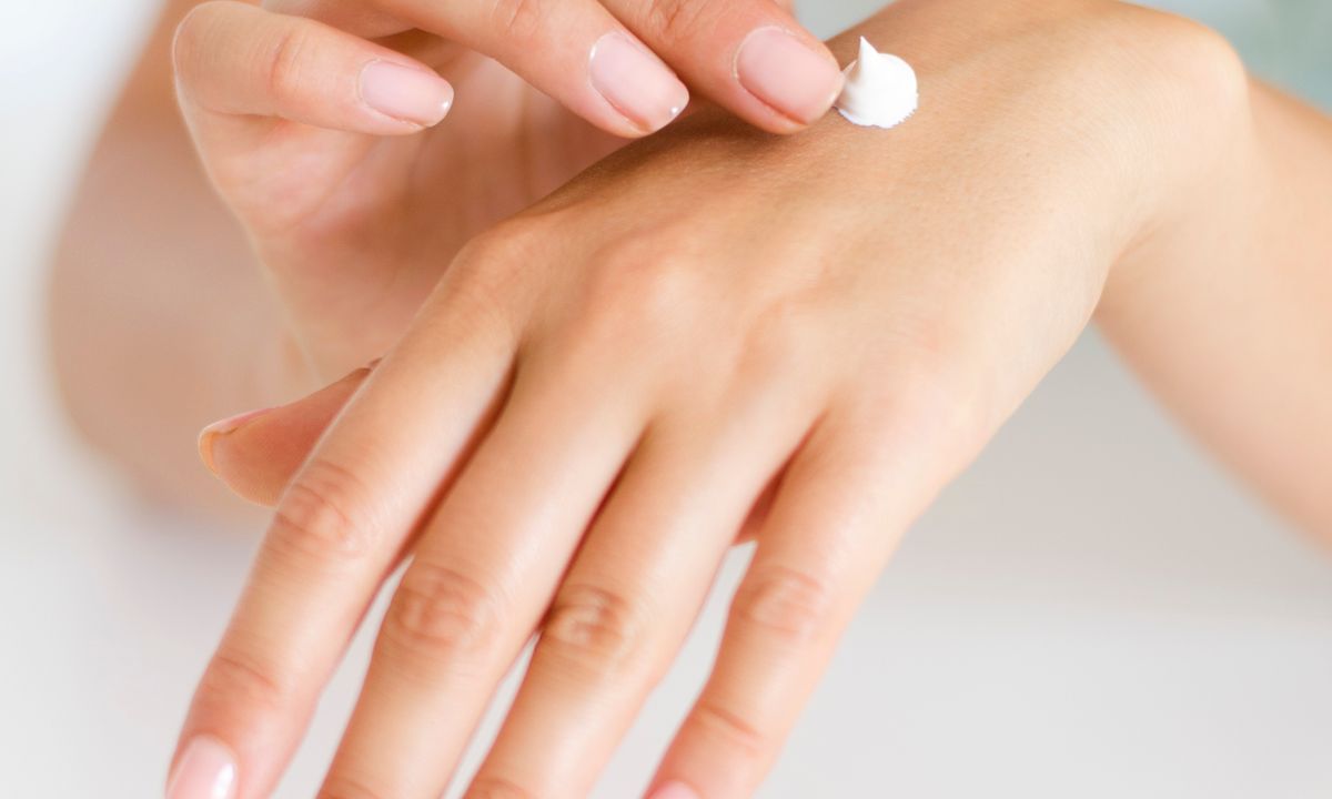 Hand cream application for hand and foot care product line