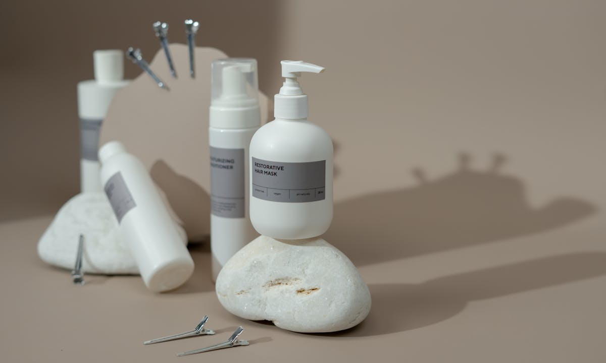 Hair mask and treatment product set for hair care manufacturing