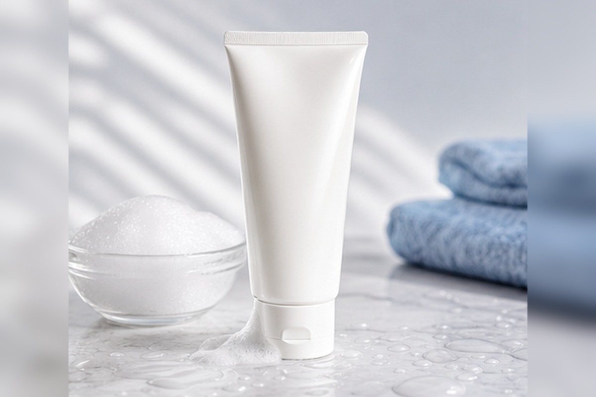 Private label gentle cleansing product entrance