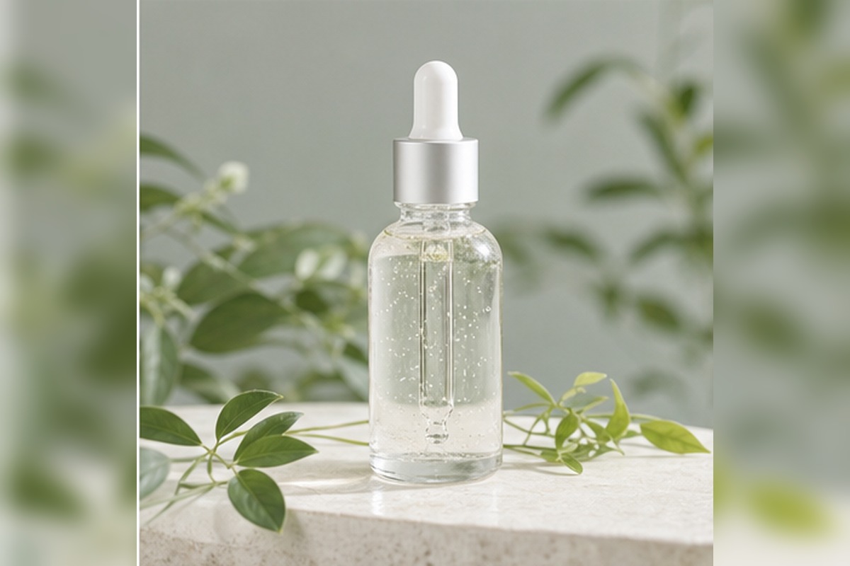 Private label soothing and repair skincare product entrance